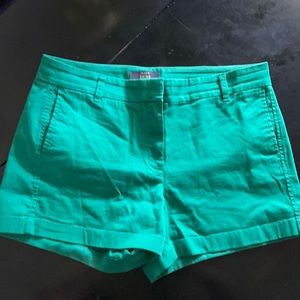 j crew emerald green chino shorts EUC size 10